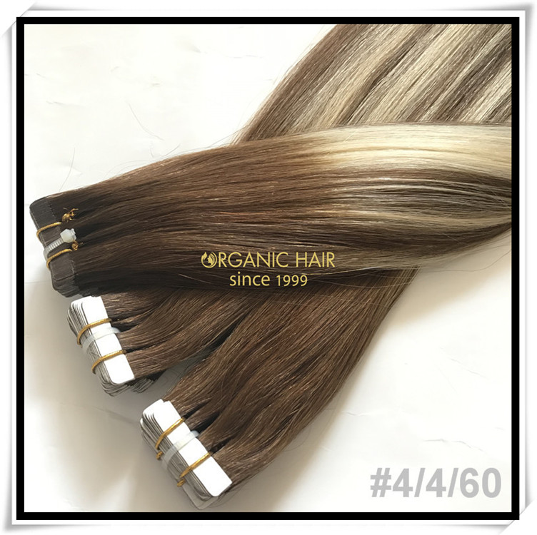 Top quality custom color tape in hair extension C013